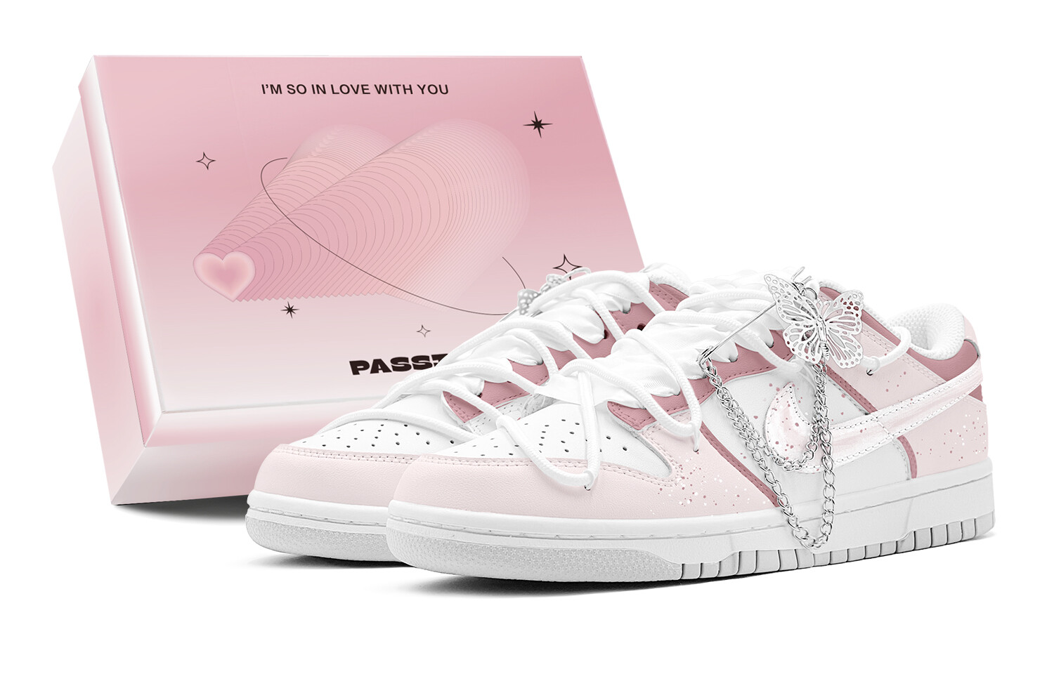

Женские кроссовки для скейтбординга Nike Dunk, Pink