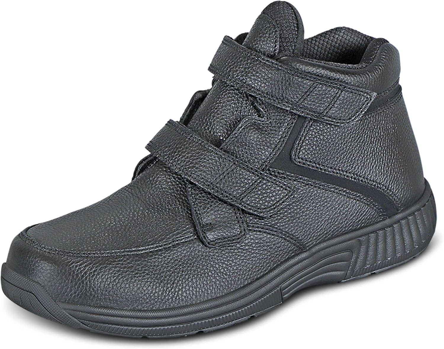 

Мужские ортопедические кожаные ботинки Orthofeet Glacier George, черный