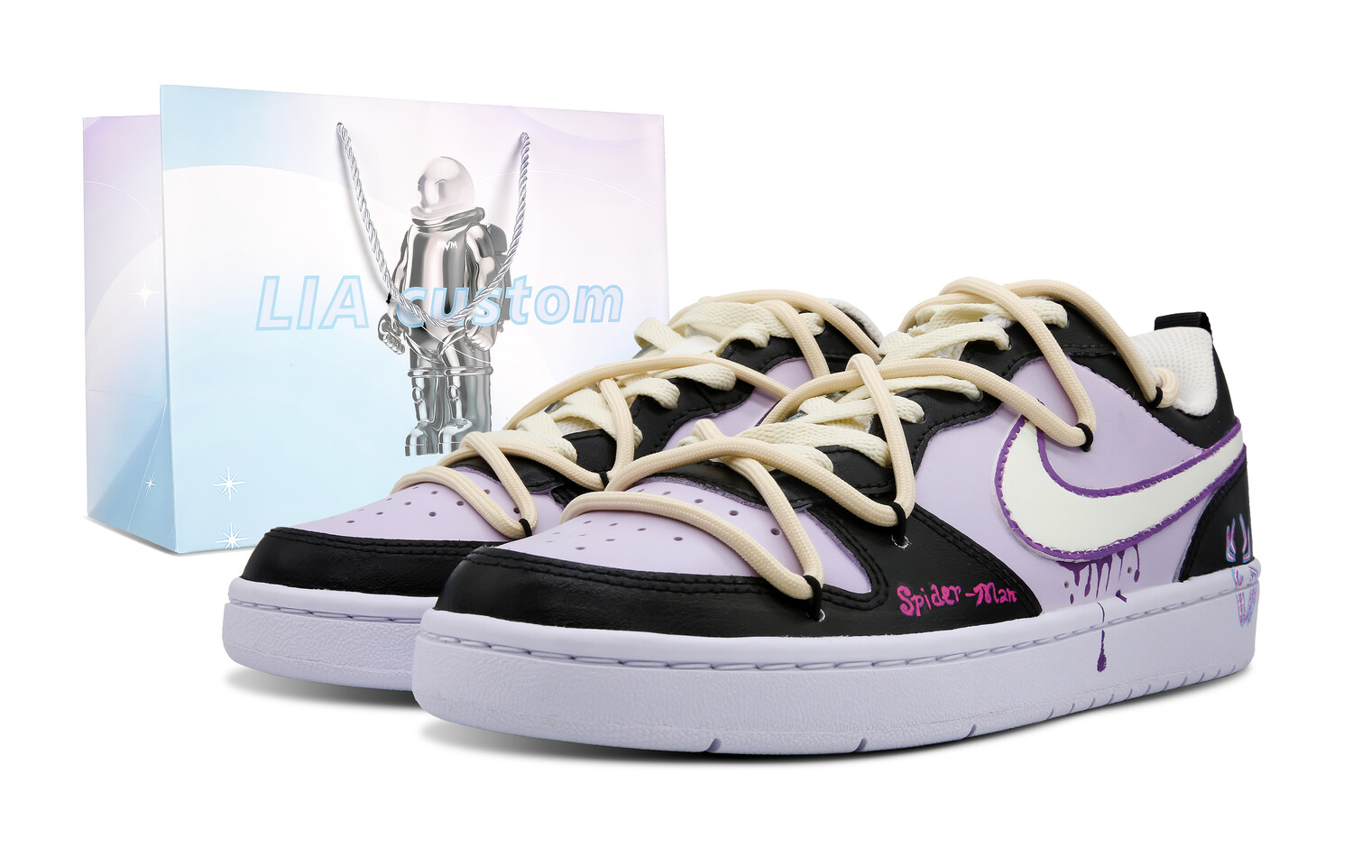 

Кроссовки Nike Court Borough Skateboard Shoes Women's Low-Top Black