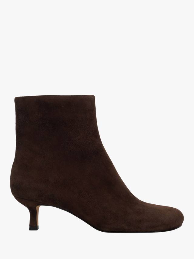 Orina Suede асимметричные ботильоны на каблуке kitten heel Dune London, Brown