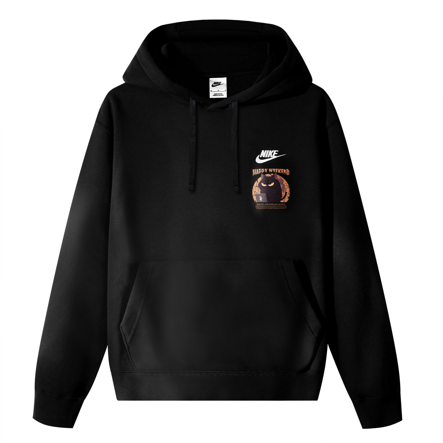 Nike Спортивная одежда ClubDri Fit Fleece толстовка Unisex Black, с подарочным значком — фото 4