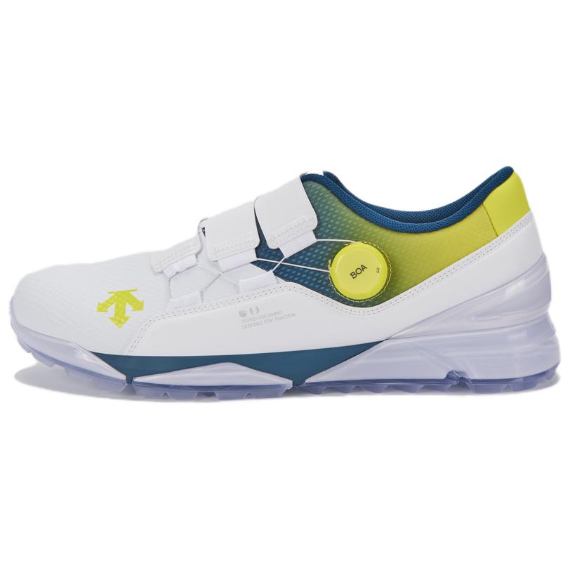 

Гольфовые Нескользящие Легкие Низкие Кроссовки Мужские Белый Желтый Синий DESCENTE, Белый Лимонный Синий