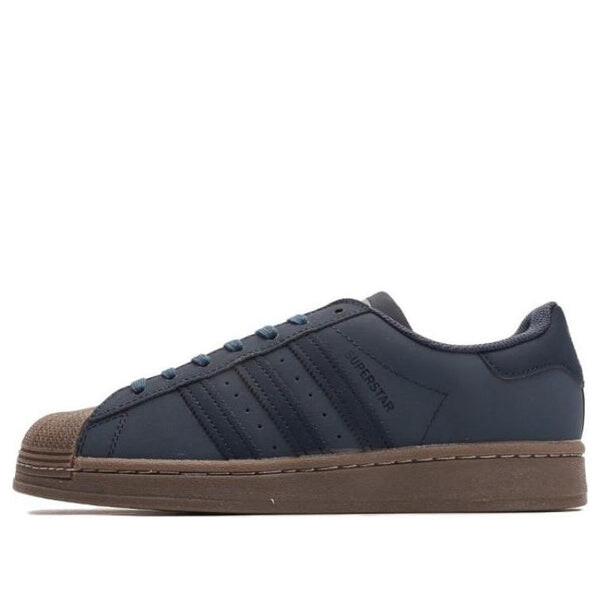 

Кроссовки superstar shoes canvas 'navy gum' Adidas, синий