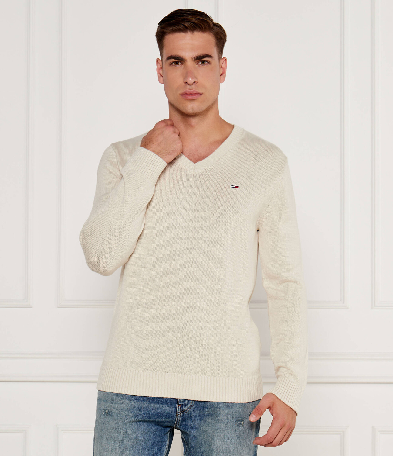 

Свитер Tommy Jeans Regular Fit, бежевый