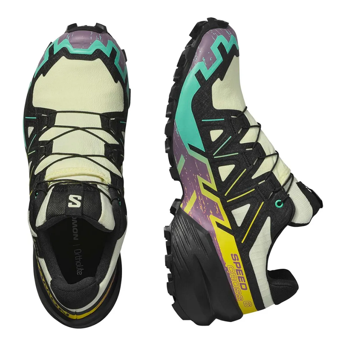 Женские трейловые кроссовки SPEEDCROSS 6 GTX W SALOMON Salomon, желтый/черный — фото 3