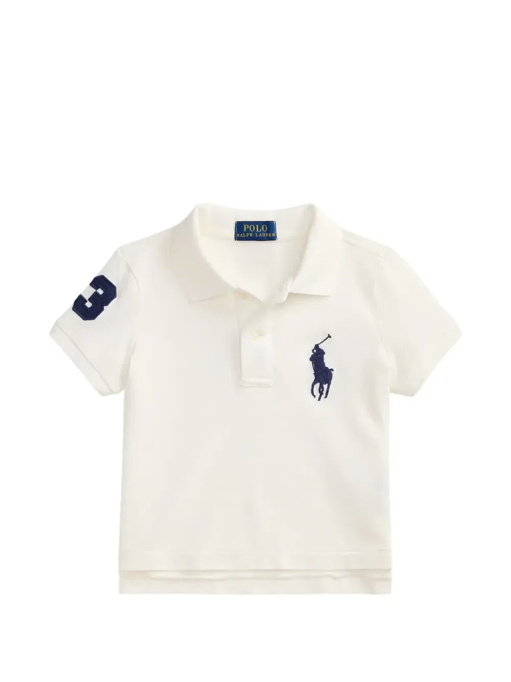 Футболка-поло Big Pony Polo Ralph Lauren Kids, белый