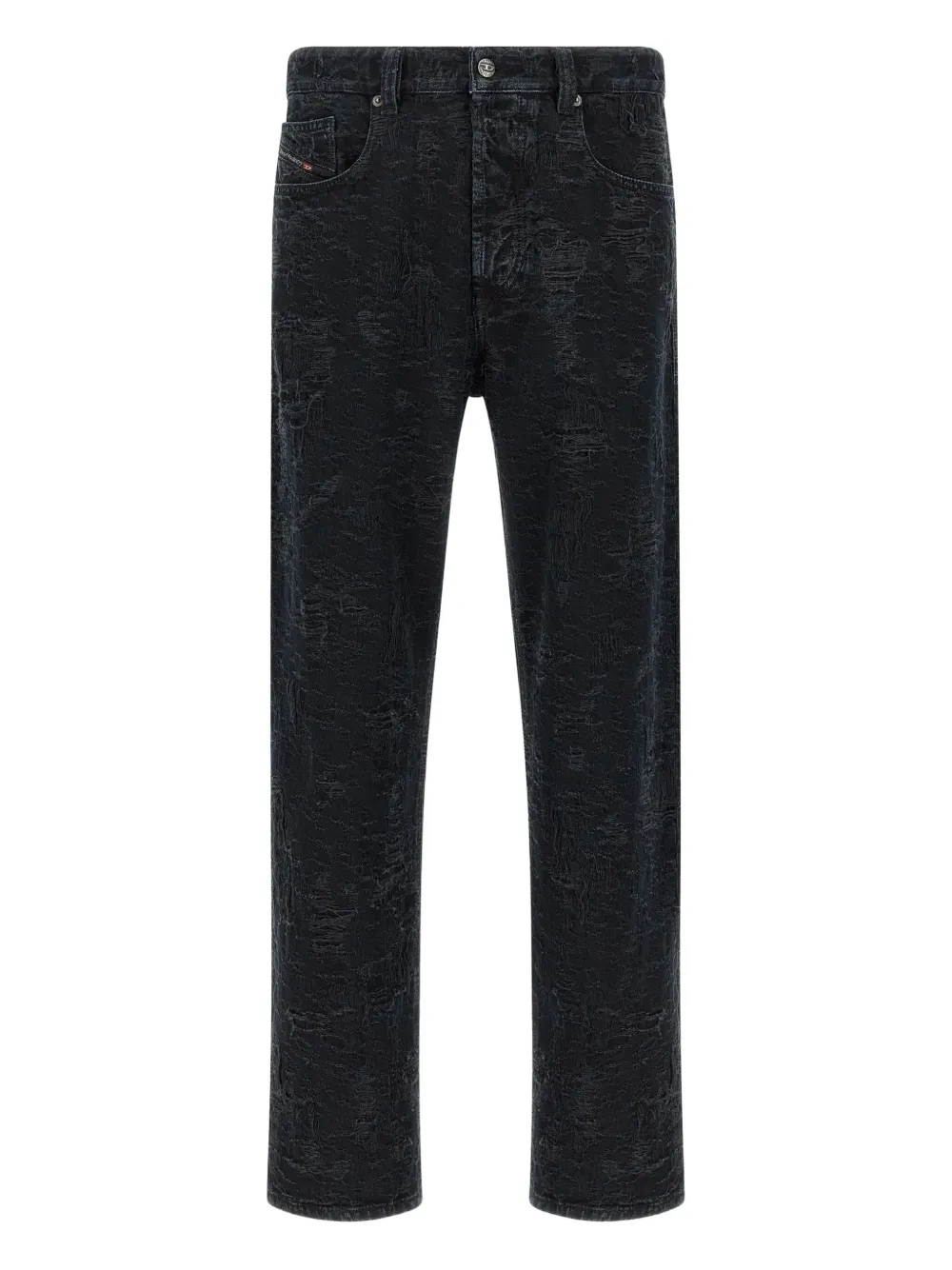

Джинсы с эффектом потертости Diesel, черный