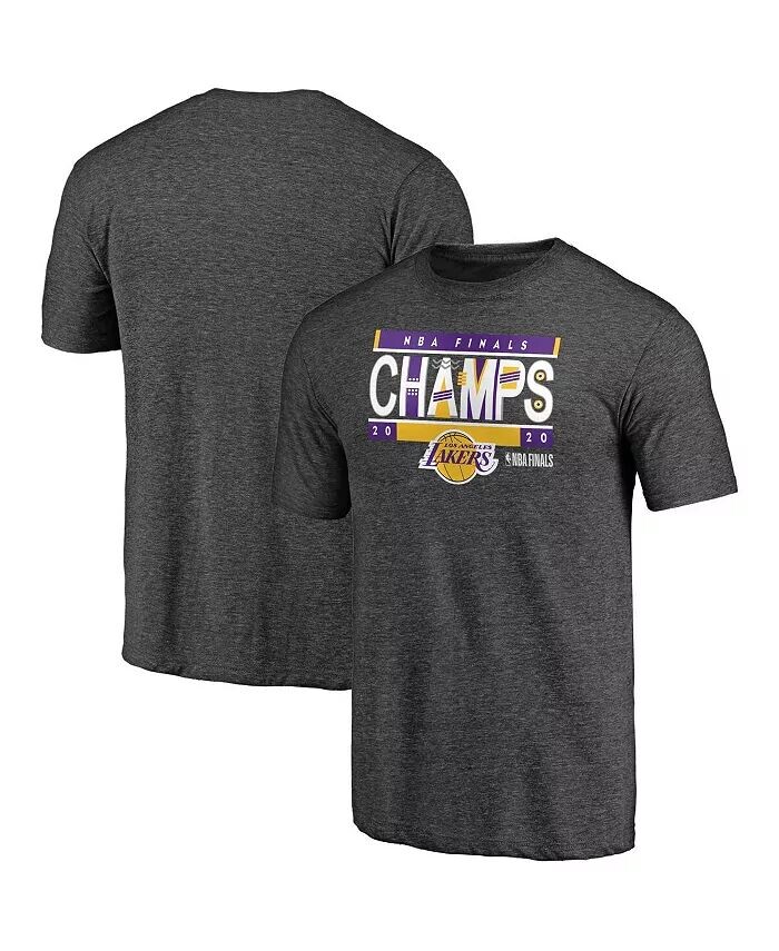 

Мужская футболка цвета Хизер Грей Лос-Анджелес Лейкерс 2020 NBA Finals Champions Bank Shot Tri-Blend Fanatics, серый