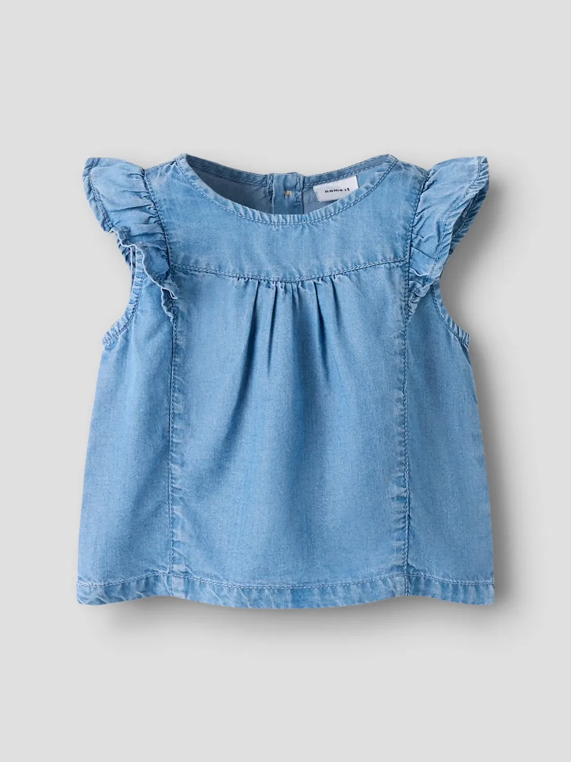 Топ джинсовый Name it, medium blue denim — фото 3
