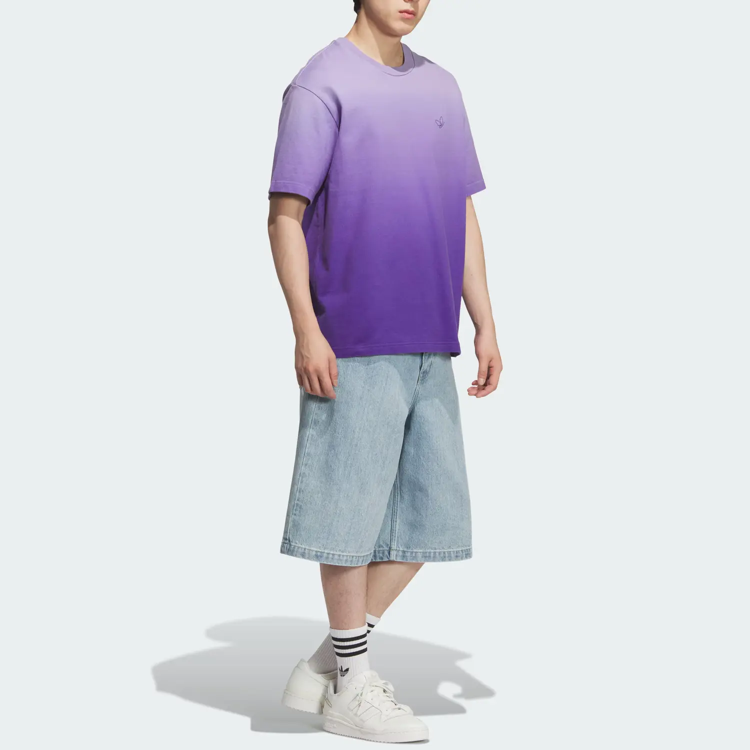 Футболка DYE SS25 SYM DIP мужская Adidas Originals, светло-фиолетовый — фото 4
