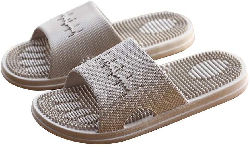 

Массажные тапочки для ног YXCKG для мужчин и женщин, акупрессурные домашние тапочки с амортизацией, тапочки для ванной и душа, женские тапочки для пары с толстой подошвой (цвет: бежевый, размер: EUR42)