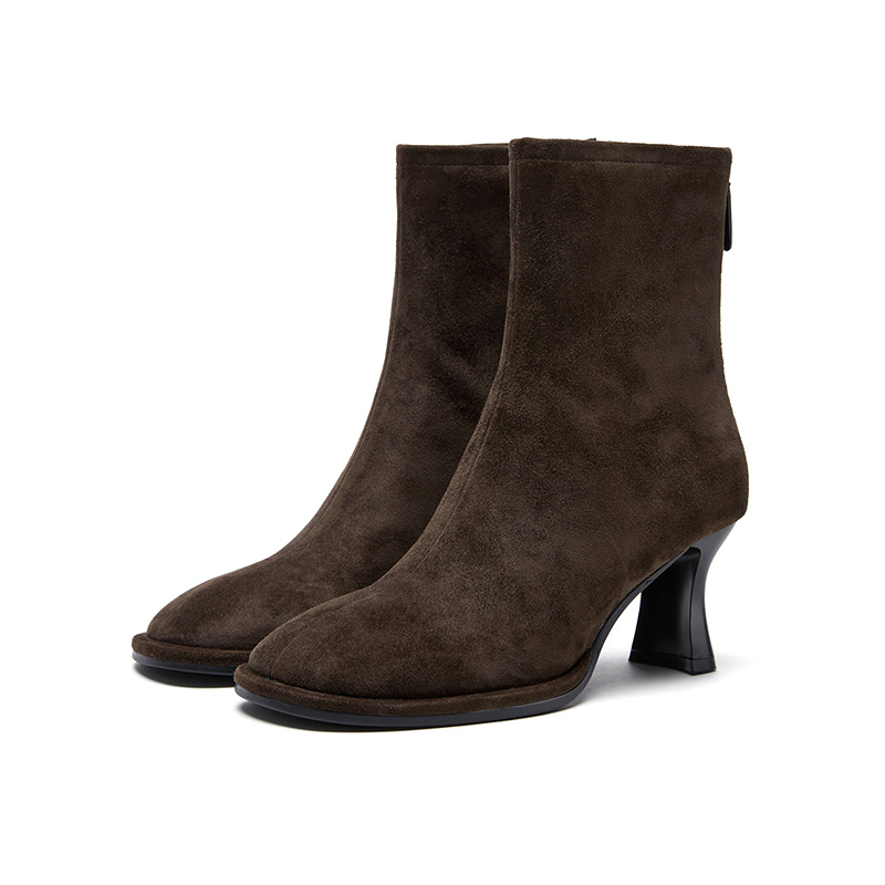 Ботильоны женские 7 см Marie Claire, Lava Nama Chocolate Brown 703-41275