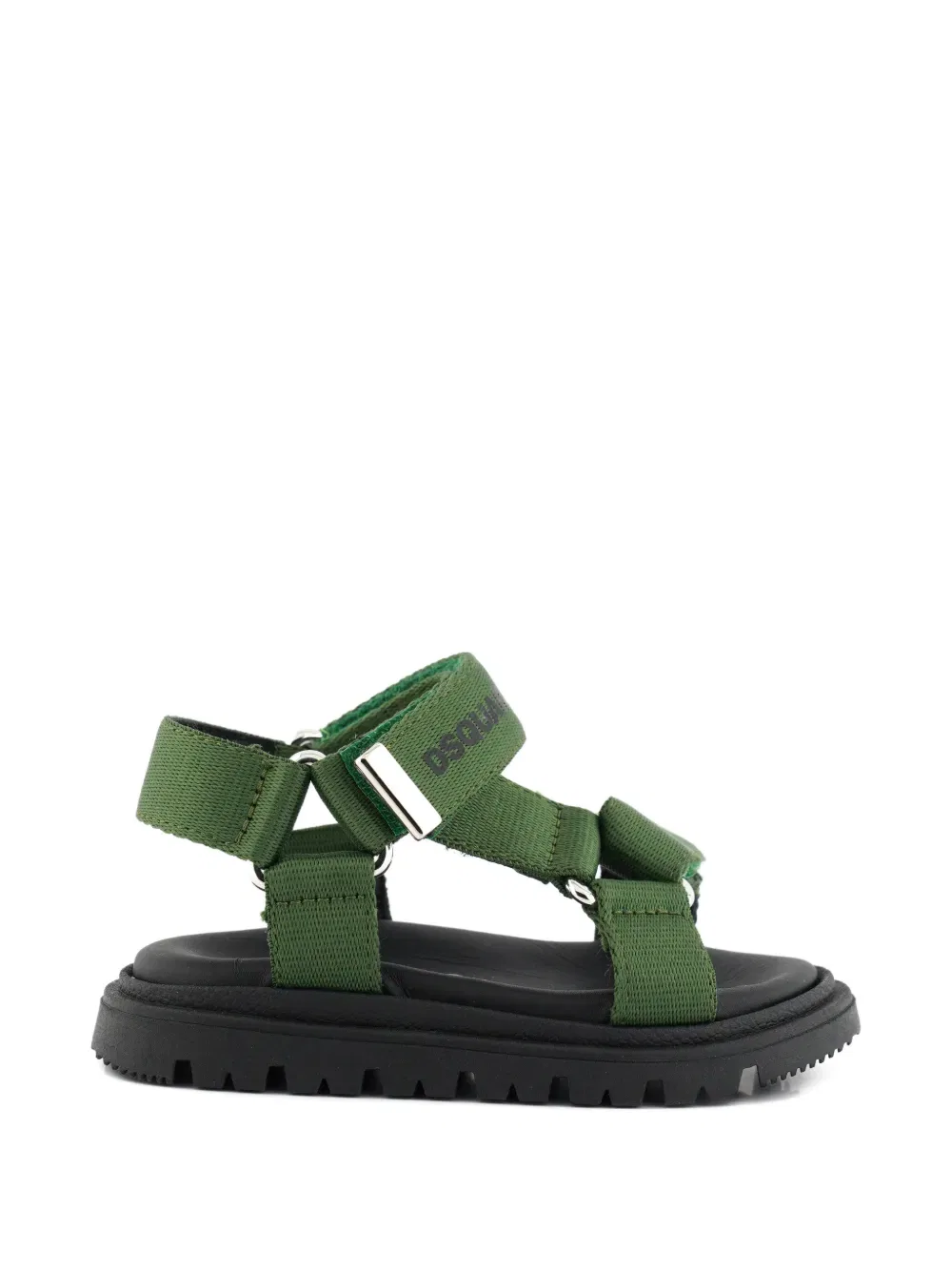 Сандалии с ремешком с логотипом Dsquared2 Kids, зеленый