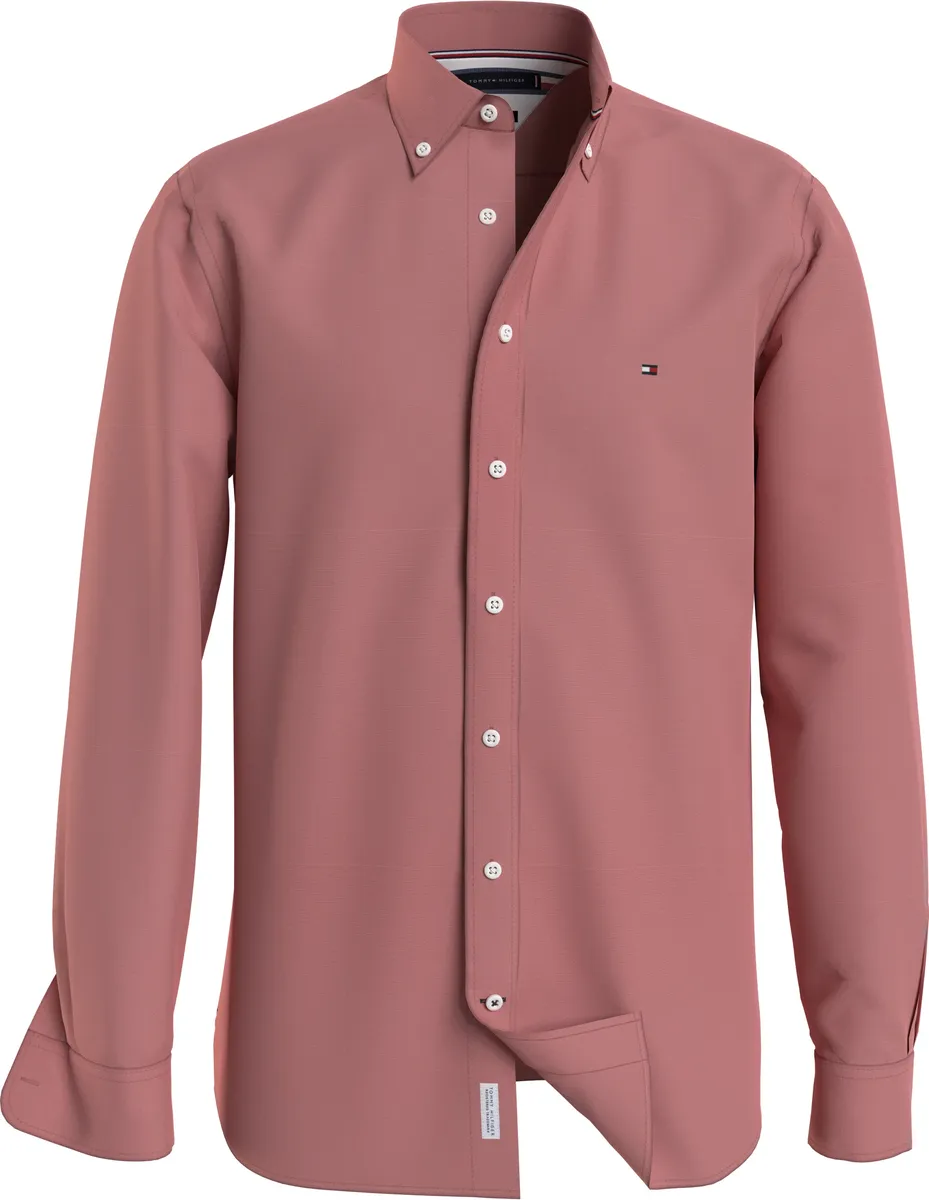 

Рубашка с длинными рукавами Tommy Hilfiger "1985 FLEX OXFORD RF SHIRT", вдохновленная коллекцией 1985 года, красный