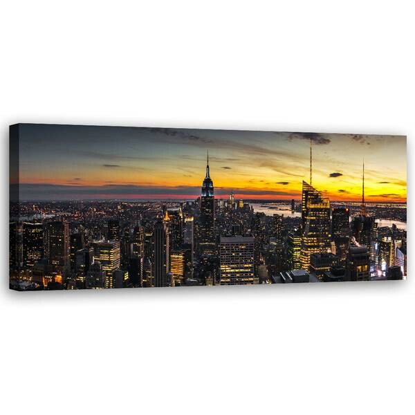 

Картина арт-принт KUNSTLOFT NYC at Sunset, серый