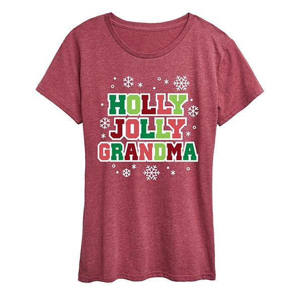 

Футболка с принтом Holly Jolly Grandma Licensed Character, Heather Wine, Красный, Футболка с принтом Holly Jolly Grandma Licensed Character, Heather Wine