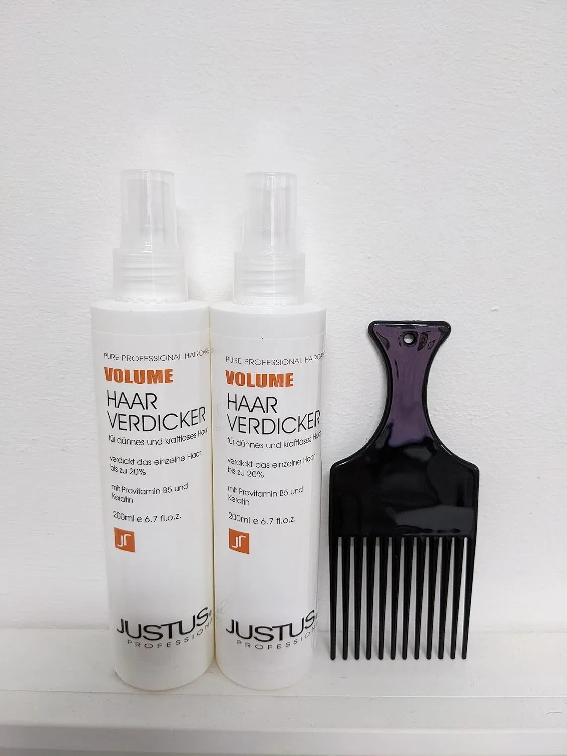 Спрей для утолщения волос «Hair Thickener» 200 мл от Justus (2 шт.) Justus — фото 3