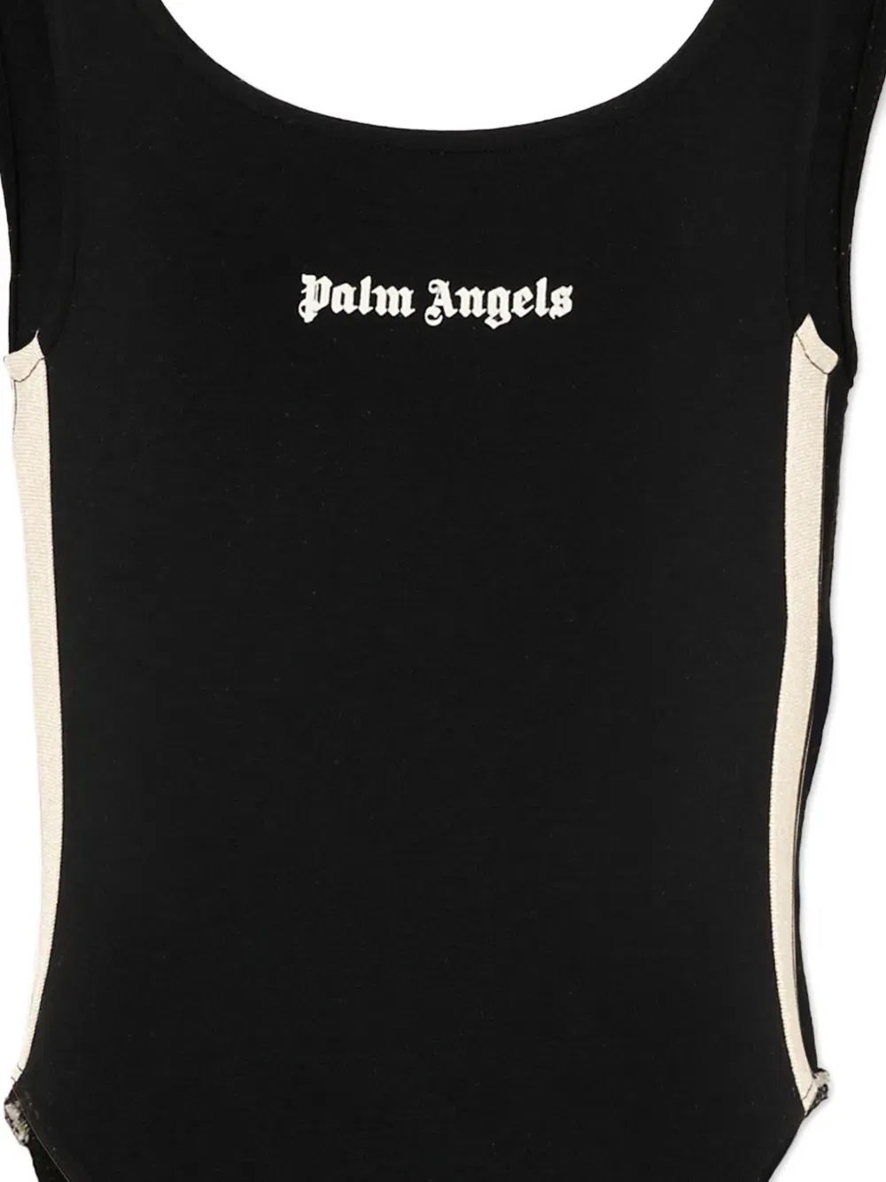 Боди в полоску Palm Angels Kids, черный — фото 3