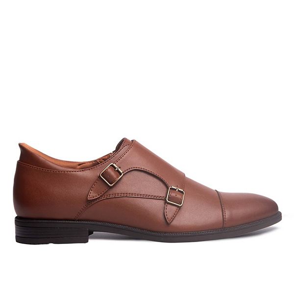 Мужские оксфорды Oliver street с технологией hands-free slip on и двойной пряжкой Marc Joseph New York, Cognac — фото 2