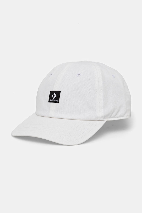 

Хлопковая кепка с козырьком Converse, бежевый