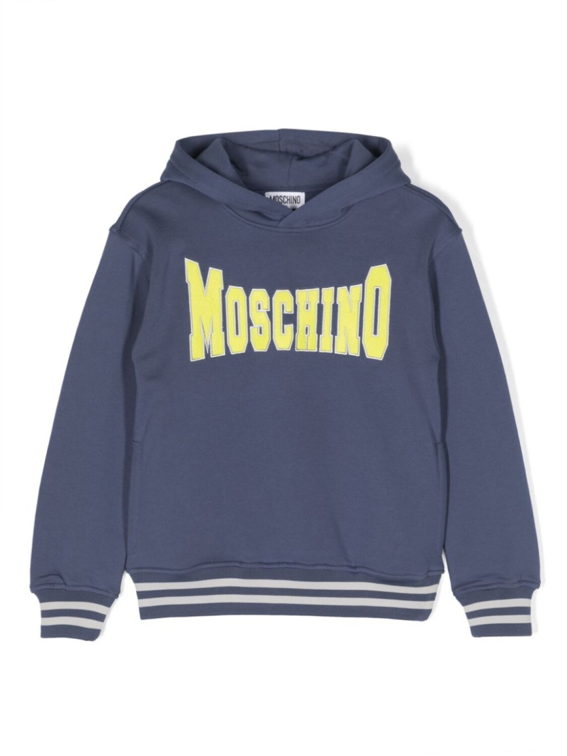 

Moschino Kids худи с нашивкой-логотипом, синий
