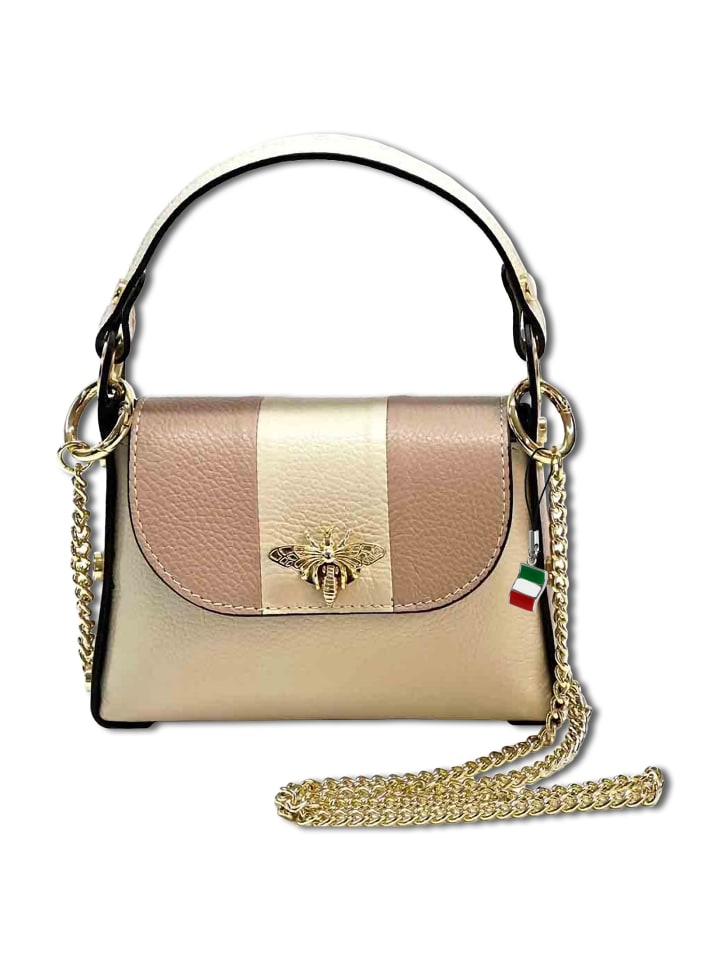 

Наплечная сумка Florence Umhängetasche Leder beige, rosa ca. 19cm