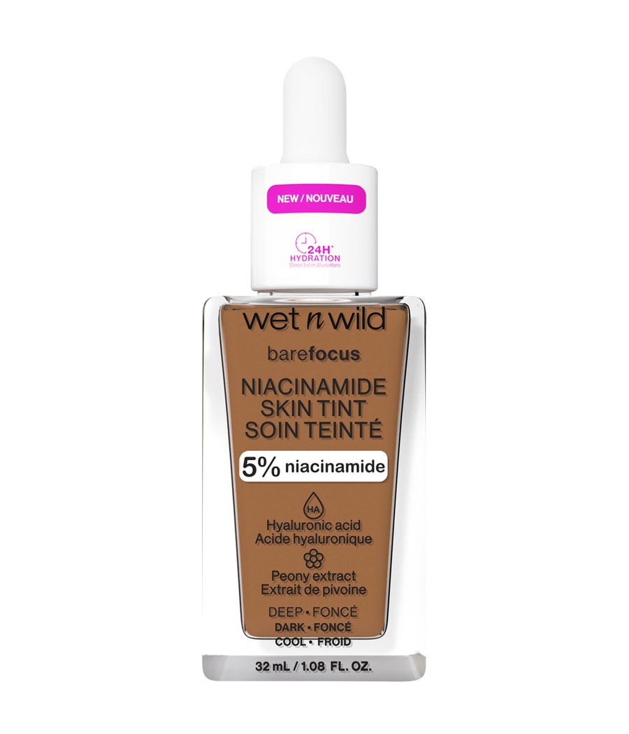 

Жидкая основа wet n wild Bare Focus Niacinamide Skin Tint, Deep, 32 ml
