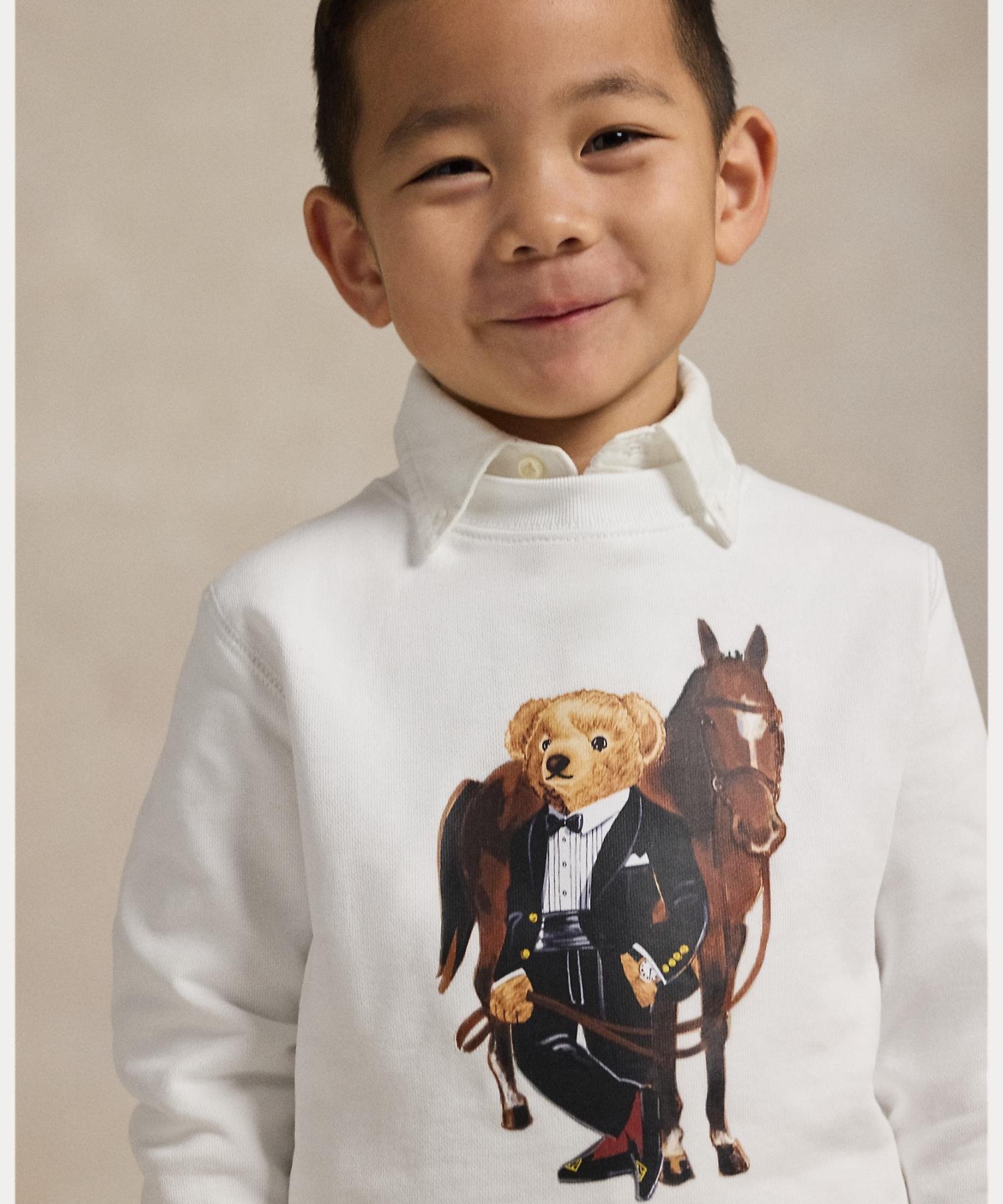 Свитшот Polo Bear, посвященный Китайскому Новому году (для мальчиков, 2-7 лет) Polo Ralph Lauren, 100 White — фото 3