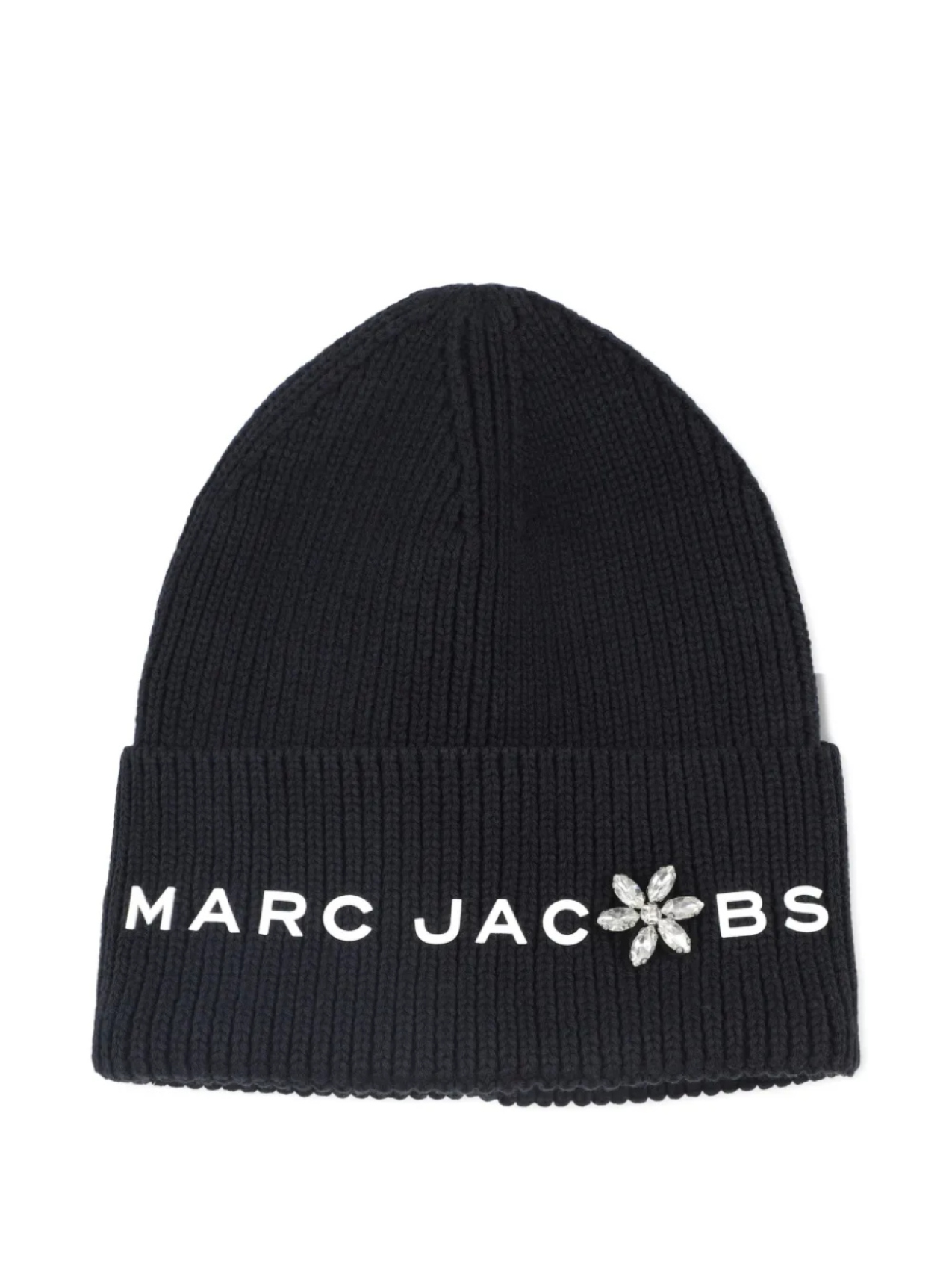 

Marc Jacobs Kids шапка бини в рубчик, черный