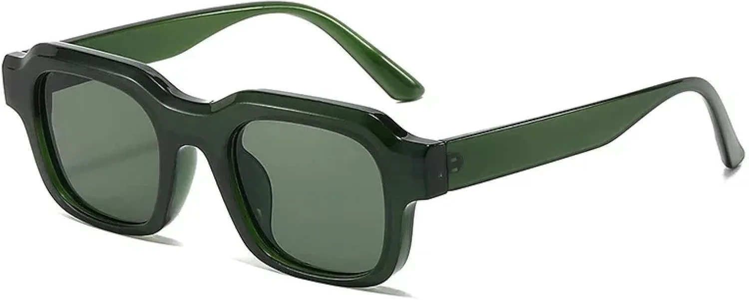 

Ретро солнцезащитные очки для женщин, модные, желейного цвета, чайные оттенки, защита от УФ-излучения UV400, солнцезащитные очки для мужчин HHZZYVY, Black Green