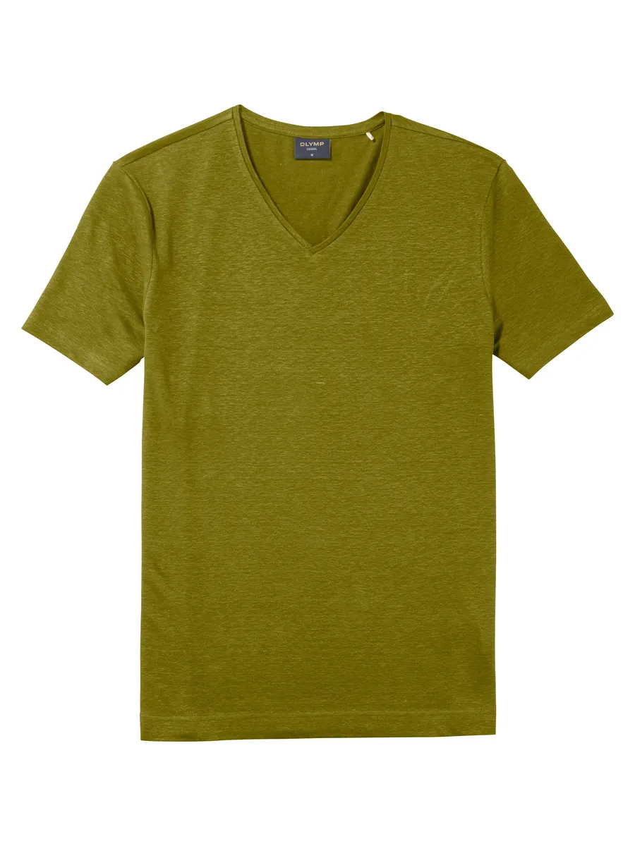 

OLYMP Футболка "Casual", из смесового льна, хаки