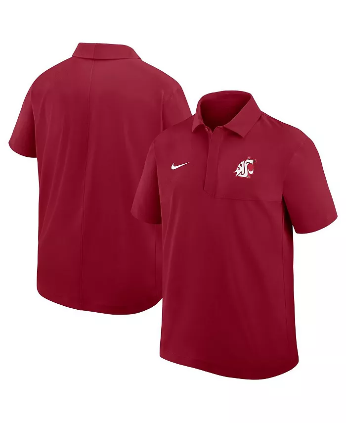 

Мужская малиновая поло Washington State Cougars из ткани Dri-FIT Nike