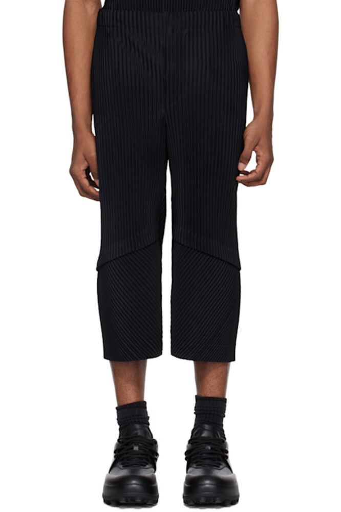 

Черные брюки-авиаторы HOMME PLISSÉ ISSEY MIYAKE