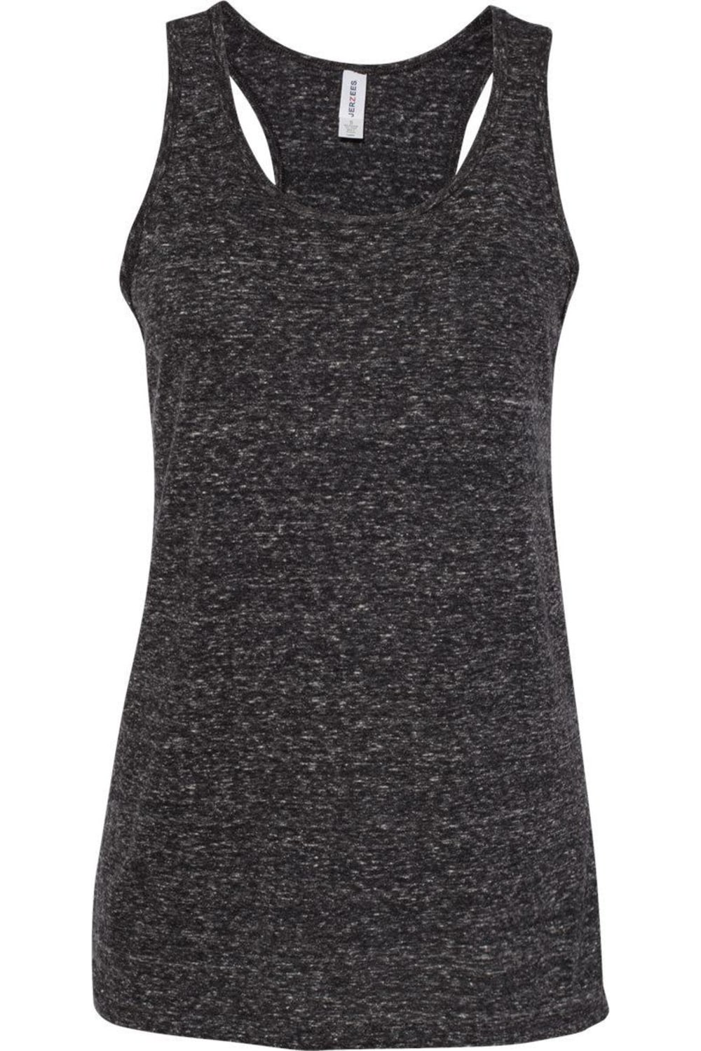 

JERZEES Женская майка-борцовка Snow Heather Jersey, цвет black ink