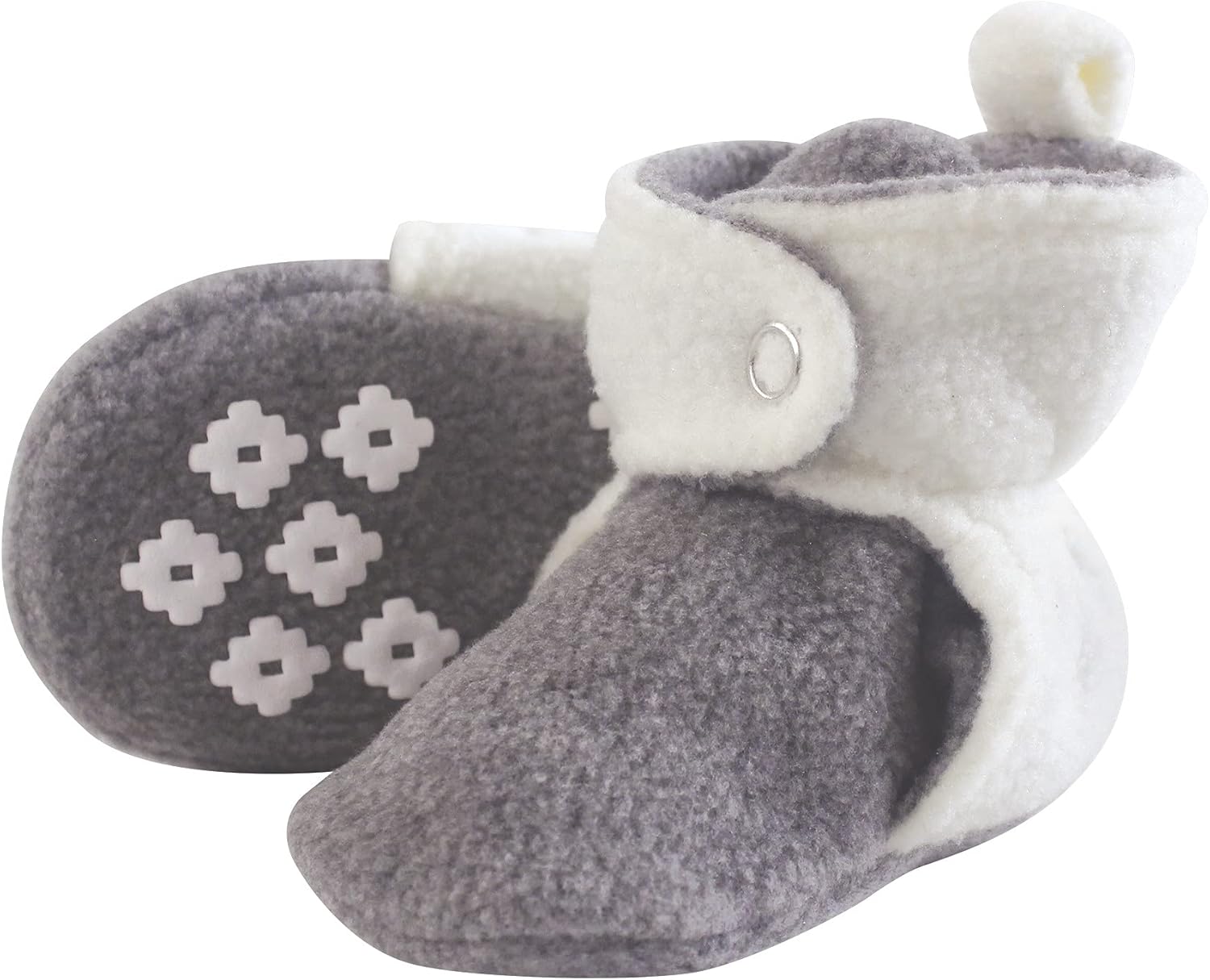 

Детские уютные флисовые пинетки Little Treasure унисекс, светло-серый