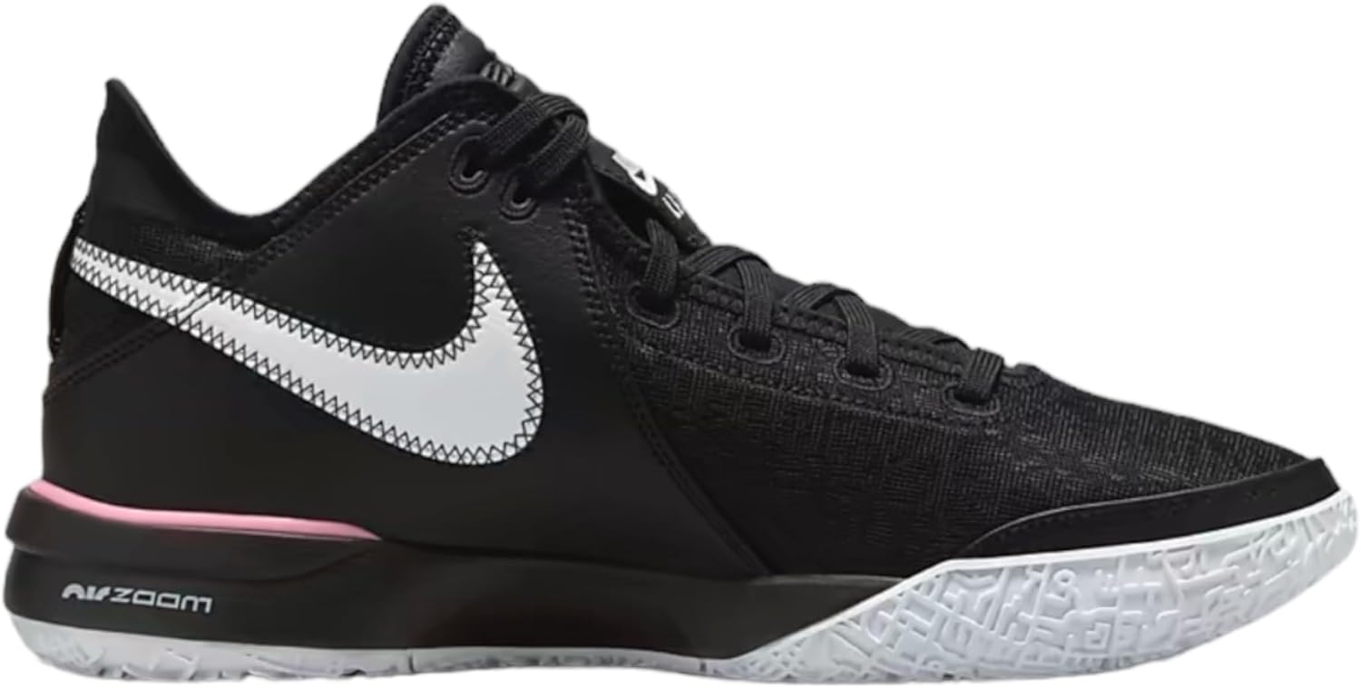 Мужские кроссовки Nike Lebron 20, белый/черный/розовый/светло-розовый — фото 2