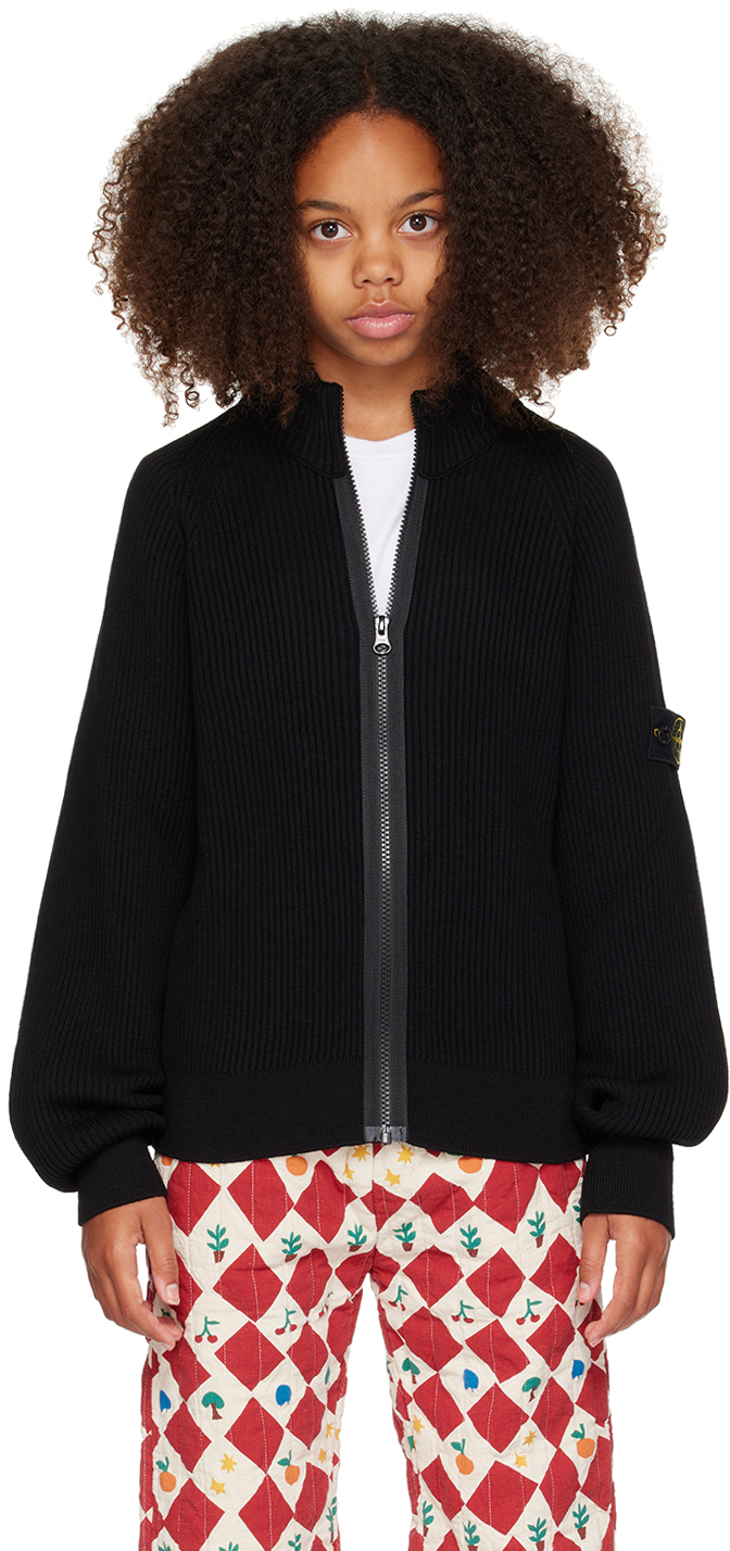 

Детский свитер на молнии Stone Island Junior