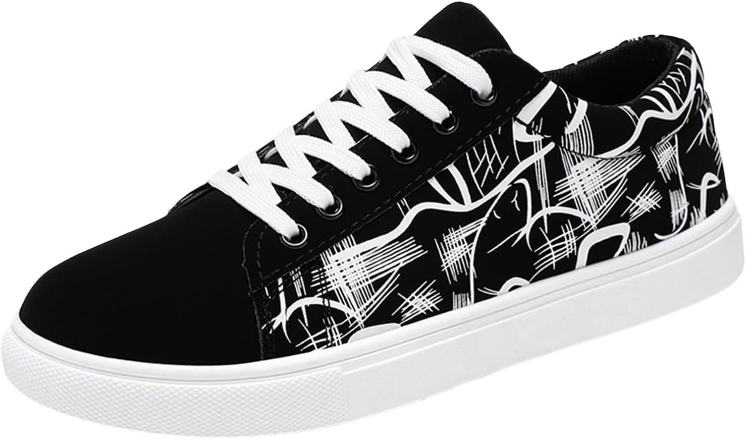 

Мужские кроссовки IWIHMIV для ходьбы, тенниса, тренировок, легкие, дышащие, повседневные, низкие, без шнурков, белый