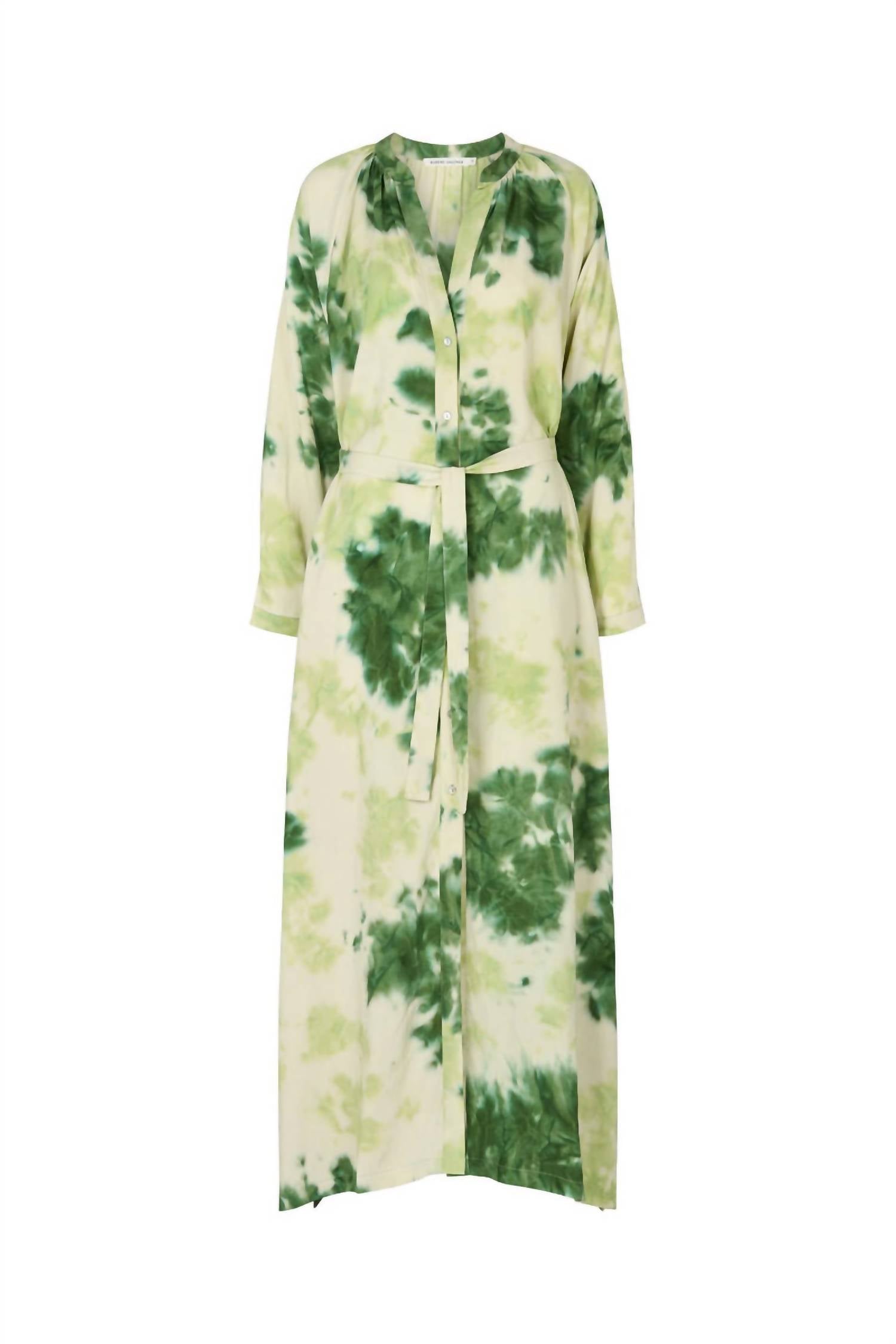 

Женское платье-рубашка Ingela Fusion в изумрудном зеленом Rabens Saloner