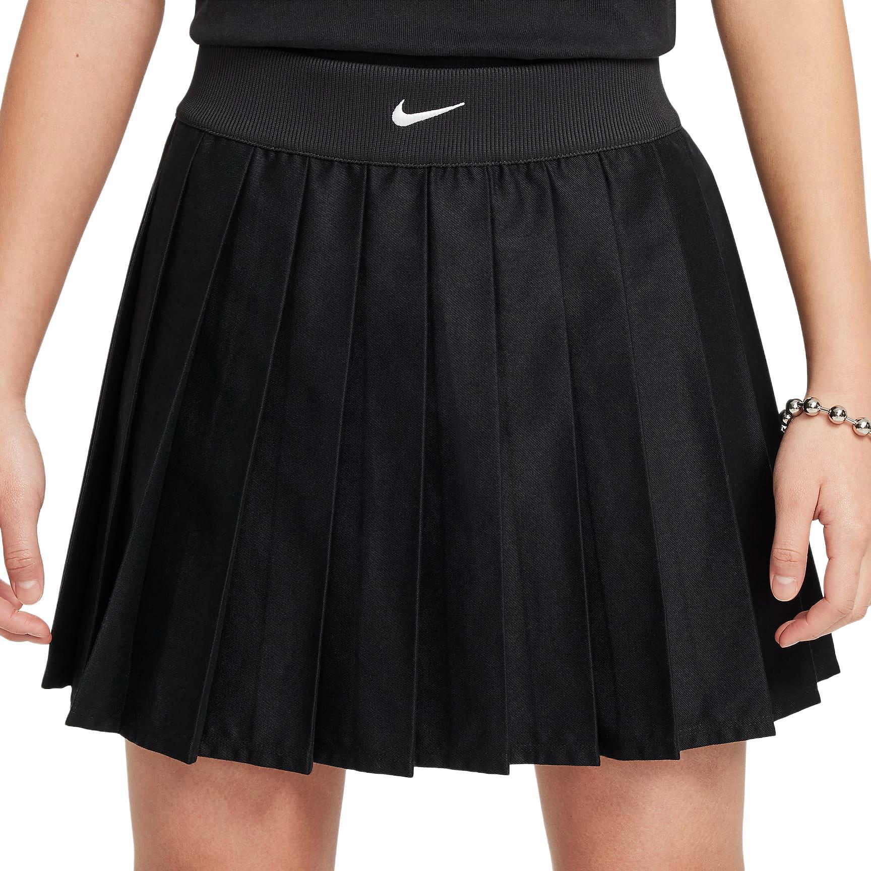 Спортивная юбка для детей от 3 до 7 лет Nike, черный/белый — фото 3