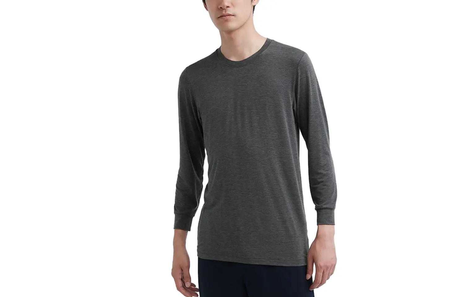 

UNIQLO Термотоп мужской, цвет трюфель серый