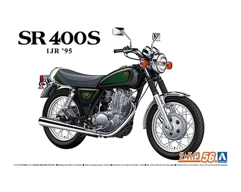 

Aoshima 06566 1/12 Yamaha1JR SR400s Limited Edition '95 с нестандартными деталями