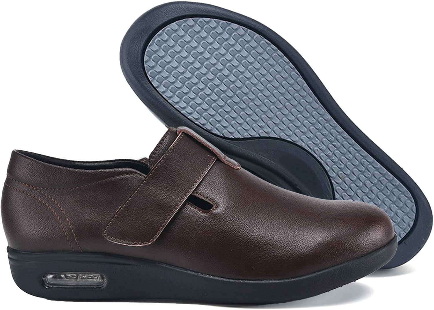 

Мужские ортопедические кожаные туфли bumuam, повседневные туфли для лечения плантарного фасциита, нескользящие формальные туфли с поддержкой свода, удобные простые туфли, коричневый