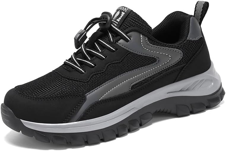 

Мужские повседневные спортивные кроссовки на шнуровке- легкие и удобные для активного отдыха на природе Hoalox, черный