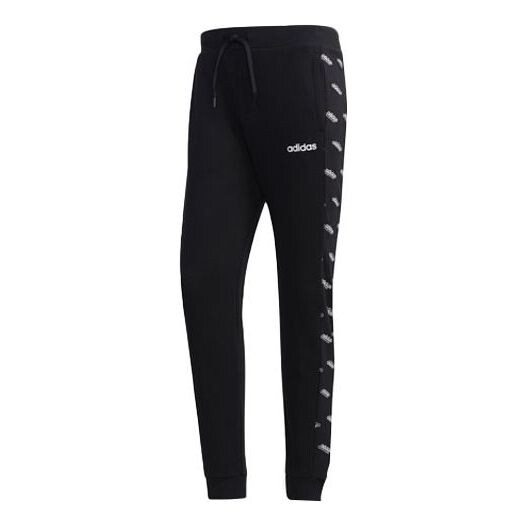 

Спортивные штаны adidas Printing Splicing Knit Bundle Feet Sports Pants Black, черный