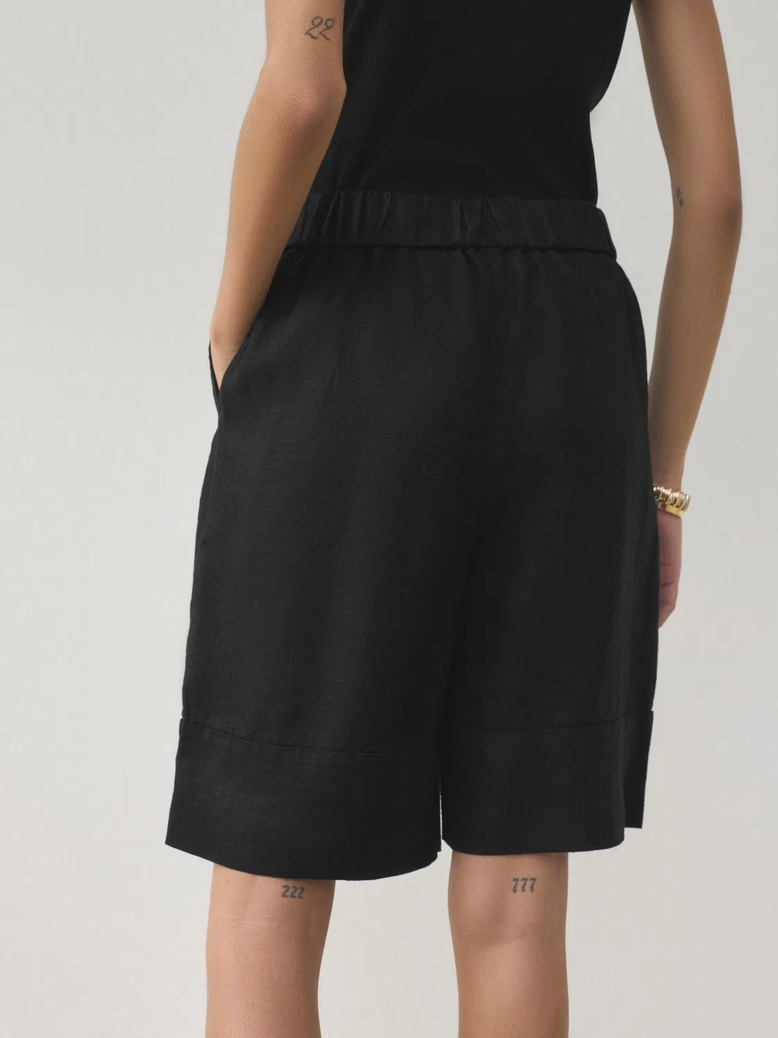 Шорты Next Regular Pants N. Premium черного цвета — фото 3