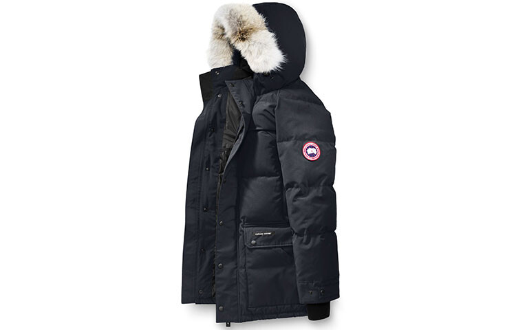 

Мужской пуховик Canada Goose, темно-синий