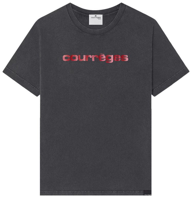 

Футболка Courrèges AC Printed Stone T-Shirt 'Stonewash Grey/Ruby', серый