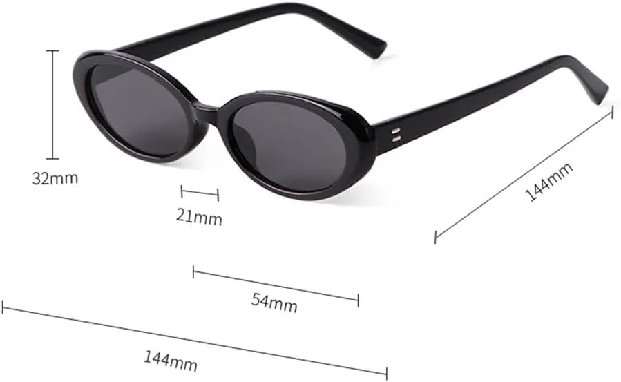 

Ретро овальные солнцезащитные очки для женщин и мужчин, винтажные, в маленькой оправе, повседневные, простые, с защитой от УФ-излучения UV400 UJNHGQ, C10