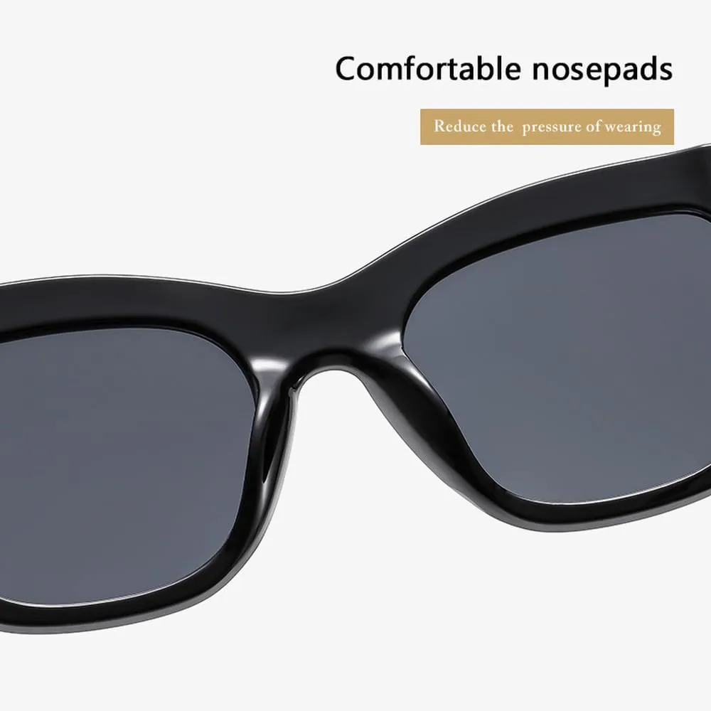 

Солнцезащитные очки для женщин 2027 года: модные ретро-очки с заклепками, винтажные солнцезащитные очки с защитой от УФ-излучения UV400 MTZJH, Clear Grey